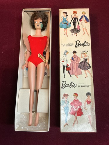 Rara barbie 1962 850 bruna - barbie,