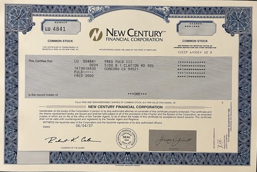Certificato azionario - certificato,